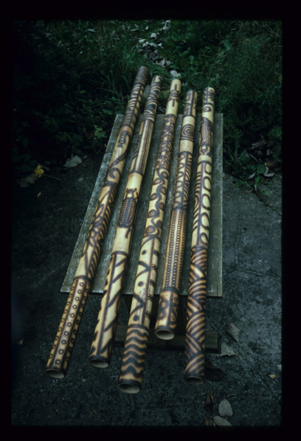 Giant Stamping Tubes, tuned to pentatonic scales